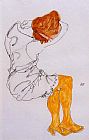 Egon Schiele The Sleeping girl painting